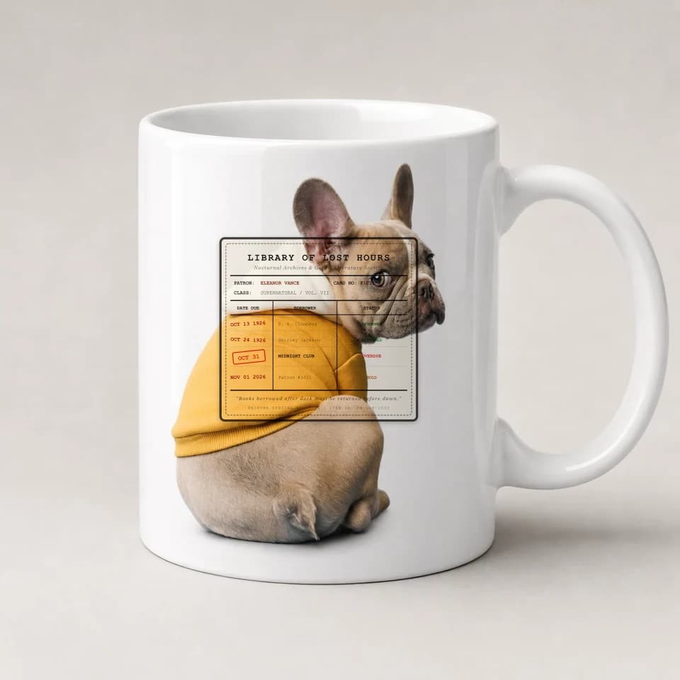 Library of Lost Hours on Keepsake Mug